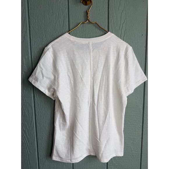 NWT Quince 100% Organic Cotton White T Shirt, Large - Picture 5 of 6